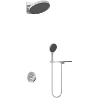Душевая система Vincea Inspire с термостатом Хром арт-VSFW-3I22MT3RCH — фото 1, Встраиваемые душевые комплекты