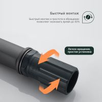 Товар: Смеситель для раковины Splenka Серый матовый арт-S40.10.07 - фото 6 Смеситель для раковины Splenka Серый матовый арт-S40.10.07 — фото 6, Смесители для раковины