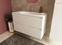 Раковина Эстет Мальта Люкс 100 Белая арт-ФР-00006322 — фото 4, Раковины встраиваемые сверху