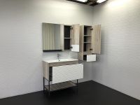 Товар: Зеркальный шкаф Comforty Страсбург 90 Дуб дымчатый арт-00-00006573 - фото 5 Зеркальный шкаф Comforty Страсбург 90 Дуб дымчатый арт-00-00006573 — фото 5, Зеркальные шкафы в ванную