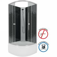 Душевая кабина Niagara Eco 90x90 NG-7508-14BK без гидромассажа арт-75081454BK — фото 2, Душевые кабины