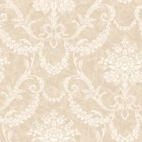 Обои Roberto Borzagi King Винил на флизелине (1,06*10) Бежевый, Дамаск арт-90113-5 — фото 1, Обои для стен