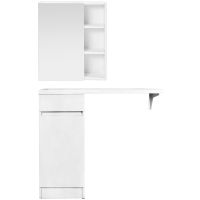 Тумба с раковиной Orange Sistema 100 L с бельевой корзиной Белая арт-STK-40TUW+RAL — фото 12, Тумбы с раковиной