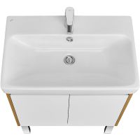 Товар: Тумба под раковину Aquaton Сканди Doors 70 Белый глянец Дуб рустикальный арт-1A278901SDZ90 - фото 2 Тумба под раковину Aquaton Сканди Doors 70 Белый глянец Дуб рустикальный арт-1A278901SDZ90 — фото 2, Тумбы под раковину