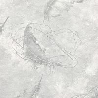 Обои Solo Soft Air Винил на флизелине (1,06*10) Серый, Перья арт-SL8872-14 — фото 1, Обои для стен