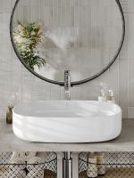 Раковина-чаша Orange 60 Белая глянцевая арт-B08-600W — фото 7, Раковины накладные