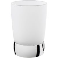 Стакан для зубных щеток AM.PM Sensation хром/матовое стекло арт-A3031300 — фото 1, Стаканы для зубных щеток