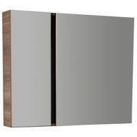 Зеркальный шкаф Creavit Verti 100 с подсветкой Орех арт-VE1100.00.VV — фото 1, Зеркальные шкафы в ванную