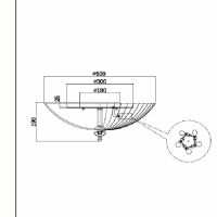 Потолочный светильник Maytoni Ceiling Wall Bonnet Led Прозрачный Хром арт-C809CL-05CH — фото 3, Накладные светильники