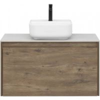 Тумба под раковину Aquanet Nova Lite 90 подвесная Дуб рустикальный арт-249517 — фото 3, Тумбы под раковину