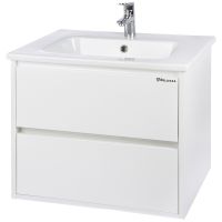 Тумба под раковину Bellezza Лоренцо 60 подвесная Белая арт-4639109270012 — фото 1, Тумбы под раковину