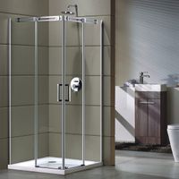 Душевой уголок Grossman 190х90 профиль Хром стекло прозрачное арт-GR-3090 — фото 1, Квадратные душевые уголки