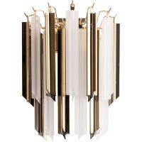 Настенный светильник Divinare Frizzante Белый матовый Золото арт-1681/01 AP-1 — фото 1, Бра