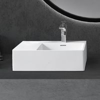 Раковина Abber Stein 56 R Белая матовая арт-AS2644 R — фото 1, Раковины накладные