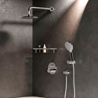 Душевая система AM.PM X-Joy с термостатом Хром арт-FT85A1RH10 — фото 2, Встраиваемые душевые комплекты