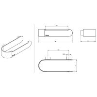 Держатель туалетной бумаги Sonia S5-Pure Chic Черный матовый арт-176472 — фото 2, Держатели туалетной бумаги
