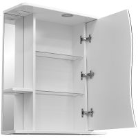 Зеркальный шкаф Stella Polar Волна Лолита 65 с подсветкой Белый арт-SP-00000054 — фото 3, Зеркальные шкафы в ванную