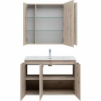 Товар: Комплект мебели для ванной Aquanet Алвита New 100 подвесной Дуб веллингтон белый арт-274533 - фото 5 Комплект мебели для ванной Aquanet Алвита New 100 подвесной Дуб веллингтон белый арт-274533 — фото 5, Комплекты мебели для ванной