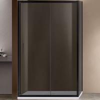 Душевой уголок Vincea Garda 120х90 профиль Черный стекло тонированное арт-VSR-1G9012CGB — фото 2, Прямоугольные душевые уголки