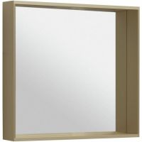 Зеркало Allen Brau Reality 80 с подсветкой Латунь браш с сенсорным выключателем арт-1.32018.03 — фото 6, Зеркала в ванную комнату