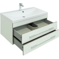 Комплект мебели для ванной Aquanet Верона 90 подвесной Белый арт-287653 — фото 8, Комплекты мебели для ванной