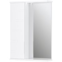 Зеркало со шкафом Volna Joli 50 L с подсветкой Белое арт-zsJOLI50.L-01 — фото 8, Зеркальные шкафы в ванную