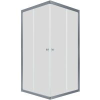 Душевой уголок Triton Вента-Хром 80х80 профиль Хром стекло прозрачное арт-Щ0000057861 — фото 1, Квадратные душевые уголки