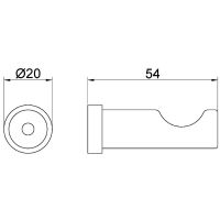 Крючок Nofer Classic Хром арт-09019.B — фото 2, Крючки для полотенец