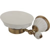 Мыльница Migliore Olivia Белая Бронза арт-17415 — фото 1, Мыльницы