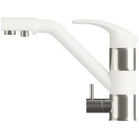 Смеситель для кухни Polygran Дуо №36 Белый хлопок арт-660700 — фото 1, Смесители для кухни