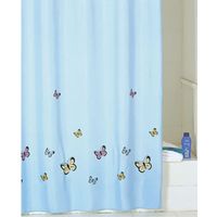 Штора для ванны Iddis Butterfly 200x200 Голубая арт-SCID031P — фото 1, Шторы для ванной
