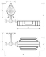 Мыльница Migliore Elisabetta Хром арт-17042 — фото 4, Мыльницы