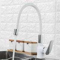 Смеситель для кухни Frap Белый арт-F4453-03 — фото 7, Смесители для кухни