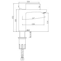 Смеситель для раковины Splenka Графит матовый арт-S222.10.09 — фото 13, Смесители для раковины