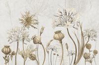 Фреска Ortograf Цветы 34081 Фактура флок FLK Флизелин (4,1*2,7) Серый/Коричневый, Цветы арт-34081 (флок FLK) — фото 2, Фрески