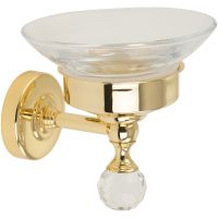 Мыльница Migliore Amerida Золото с кристаллом Swarovski арт-16593 — фото 1, Мыльницы