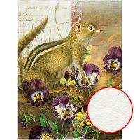 Фреска Ortograf Животные 7091 Фактура флок FLK Флизелин (2*2,7) Коричневый/Фиолетовый, Животные/Цветы/Абстракция арт-7091 (флок FLK) — фото 1, Фрески