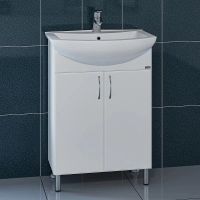 Тумба под раковину СанТа Грация 60 Белая арт-201019 — фото 1, Тумбы под раковину