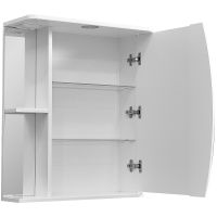 Зеркальный шкаф Stella Polar Волна Лана 60 с подсветкой Белый арт-SP-00000049 — фото 3, Зеркальные шкафы в ванную