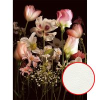 Фреска Ortograf Flower Dreams 31633 Фактура флок FLK Флизелин (2*2,7) Черный/Разноцветный, Цветы арт-31633 (флок FLK) — фото 1, Фрески