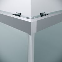 Душевой уголок Grossman Cosmo 100х100 профиль Хром стекло прозрачное арт-300.K33.02.1010.10.00 — фото 8, Квадратные душевые уголки
