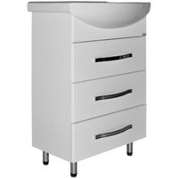 Тумба под раковину Mixline Диамант 55 Белая арт-522469 — фото 1, Тумбы под раковину