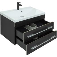 Товар: Тумба под раковину Aquanet Верона 75 подвесная Черная матовая арт-272427 - фото 2 Тумба под раковину Aquanet Верона 75 подвесная Черная матовая арт-272427 — фото 2, Тумбы под раковину