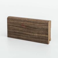 Плинтуса Deartio Древесные декоры Орех Светлый МДФ 2050х80х16 мм арт-B202-21 — фото 1, Напольные плинтусы