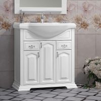 Тумба под раковину Opadiris Риспекто 80 Белая матовая арт-00-00006024 — фото 2, Тумбы под раковину