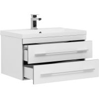 Тумба с раковиной Aquanet Верона 75 подвесная Белая арт-287672 — фото 2, Тумбы с раковиной