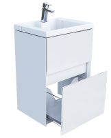 Тумба с раковиной Marka One Bumble 40П подвесная Белая арт-Ц0000001481 — фото 2, Тумбы с раковиной