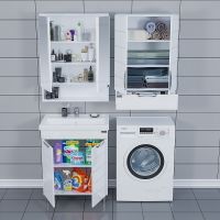 Подвесной шкаф СанТа Родос 60 Белый арт-406003 — фото 5, Шкафы для ванной