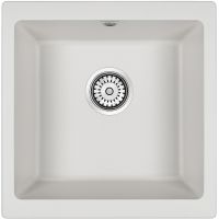 Кухонная мойка Paulmark Gera 50 Белая арт-PM104546-WH — фото 1, Кухонные мойки