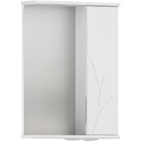 Зеркало со шкафом Volna Adel 50 R с подсветкой Белое арт-zsADEL50.R-01 — фото 8, Зеркальные шкафы в ванную